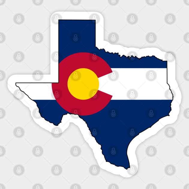 Texas and Colorado Love! Sticker by somekindofguru